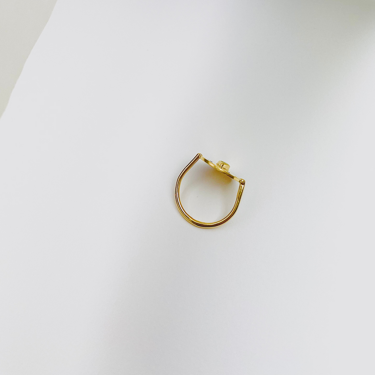 Bague Tronche Paula - Vermeil et Saphir Vert