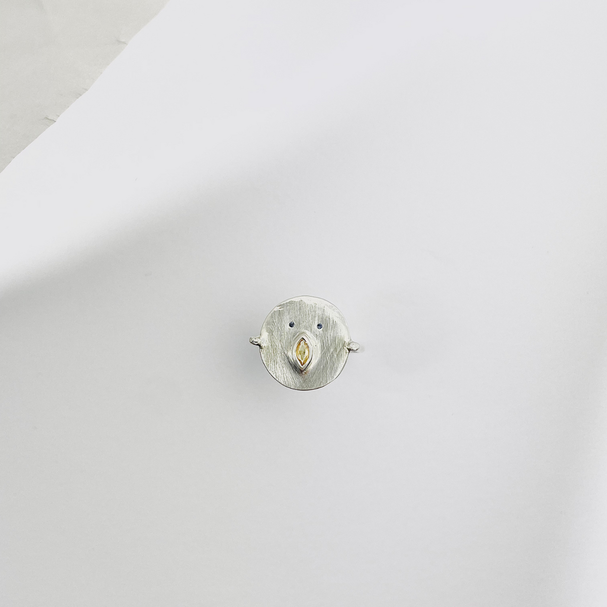 Bague Louise - Argent et Saphir Jaune
