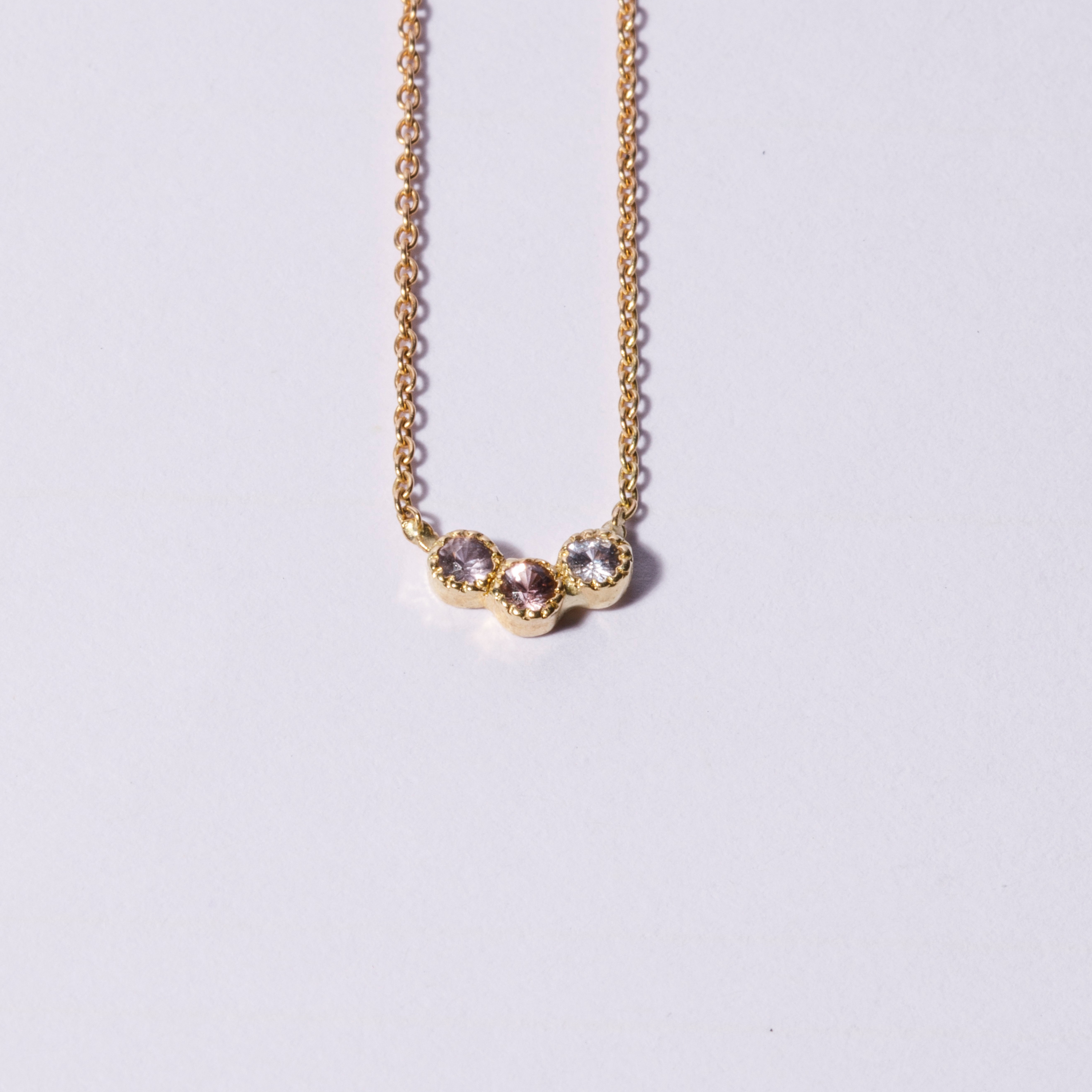 Collier Trio Saphir
