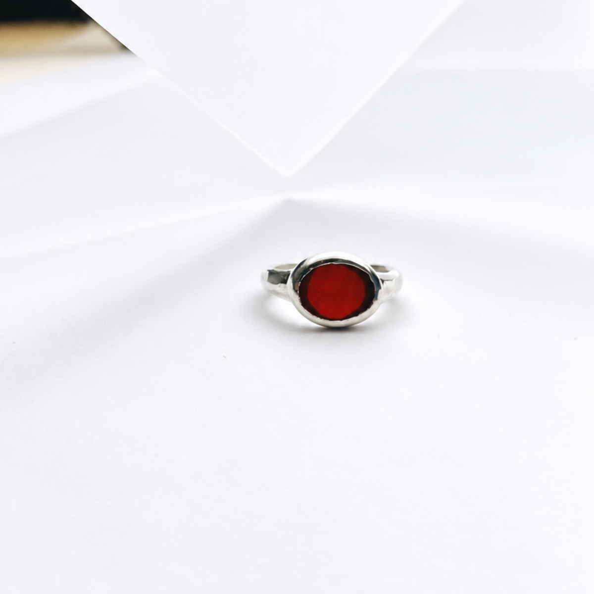 Bague Égée - Agate Rouge