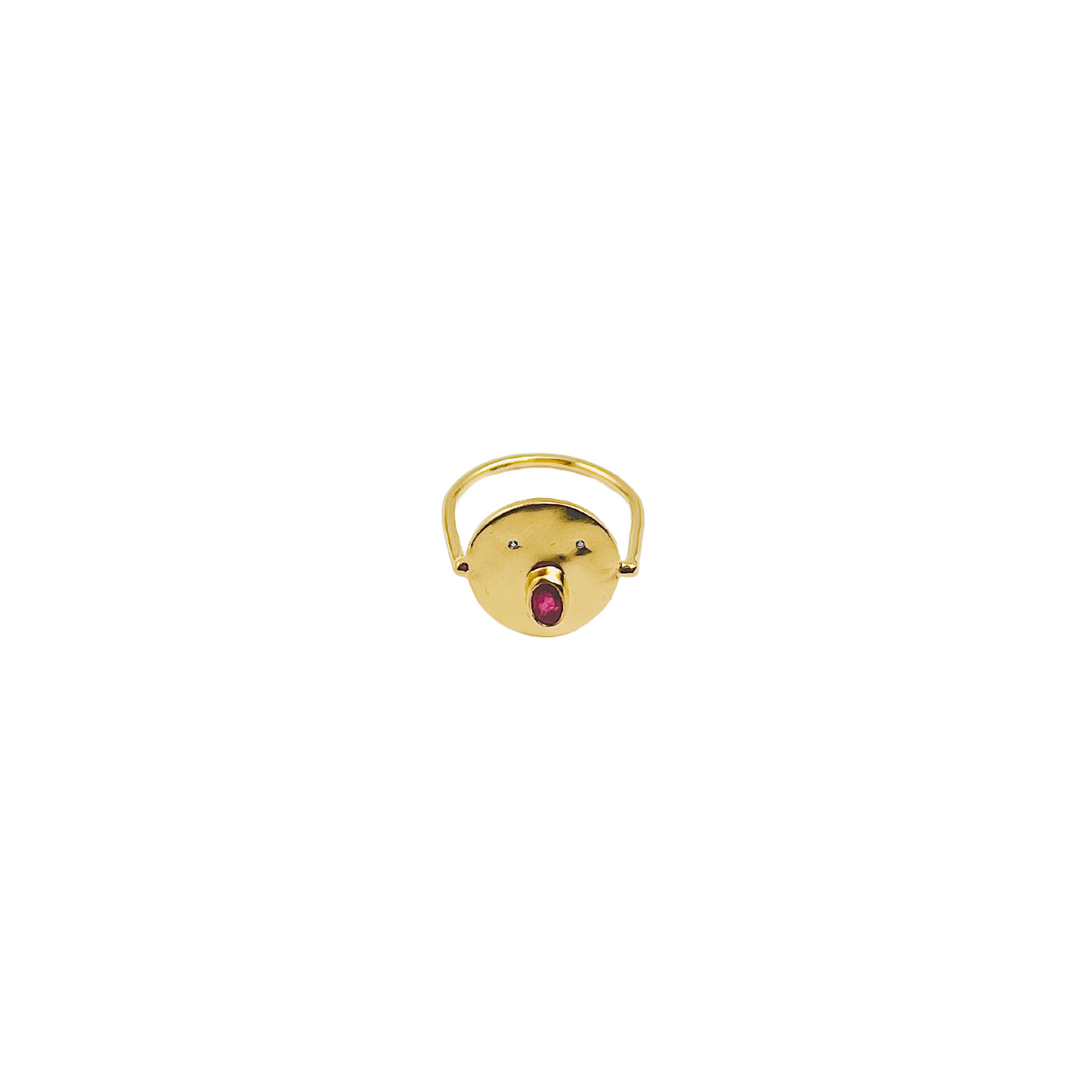 Bague Tronche Henri - Vermeil &amp; Empierré