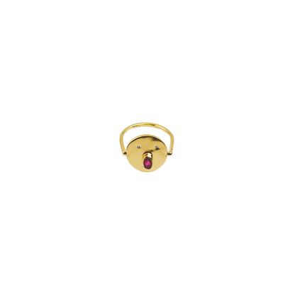 Bague Tronche Henri - Vermeil &amp; Empierré