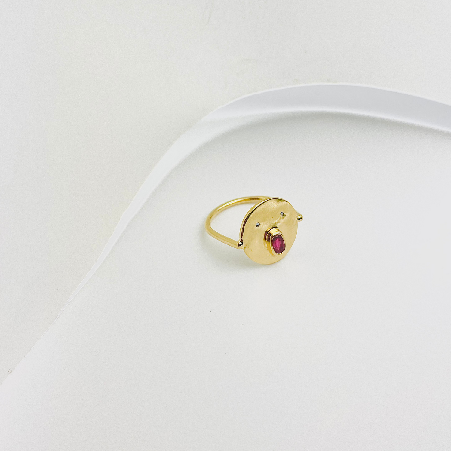 Bague Tronche Henri - Vermeil &amp; Empierré