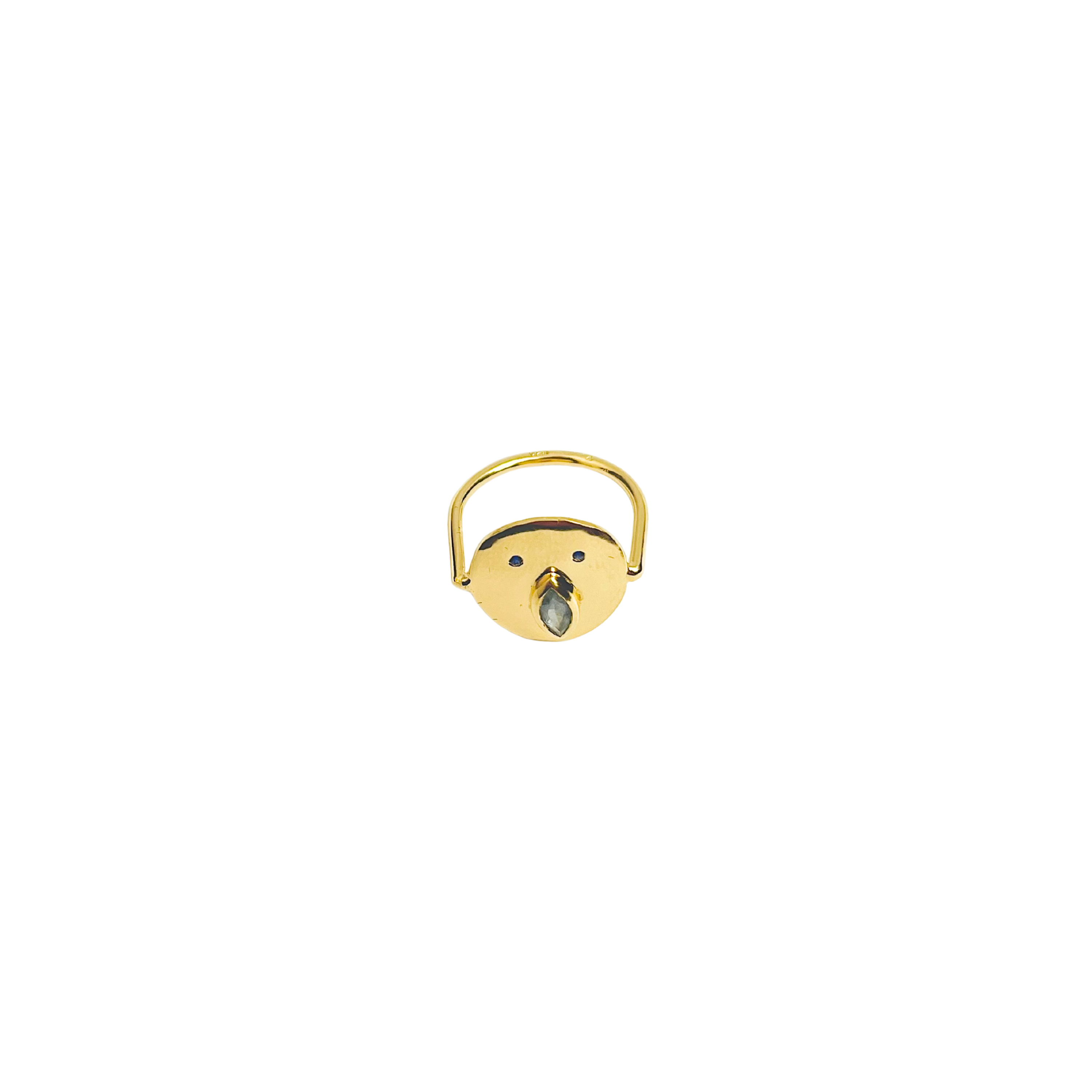 Bague Tronche Louise - Vermeil &amp; Empierré