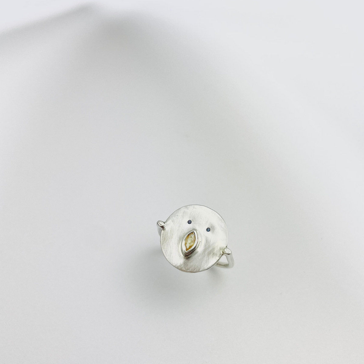 Bague Louise - Argent et Saphir Jaune