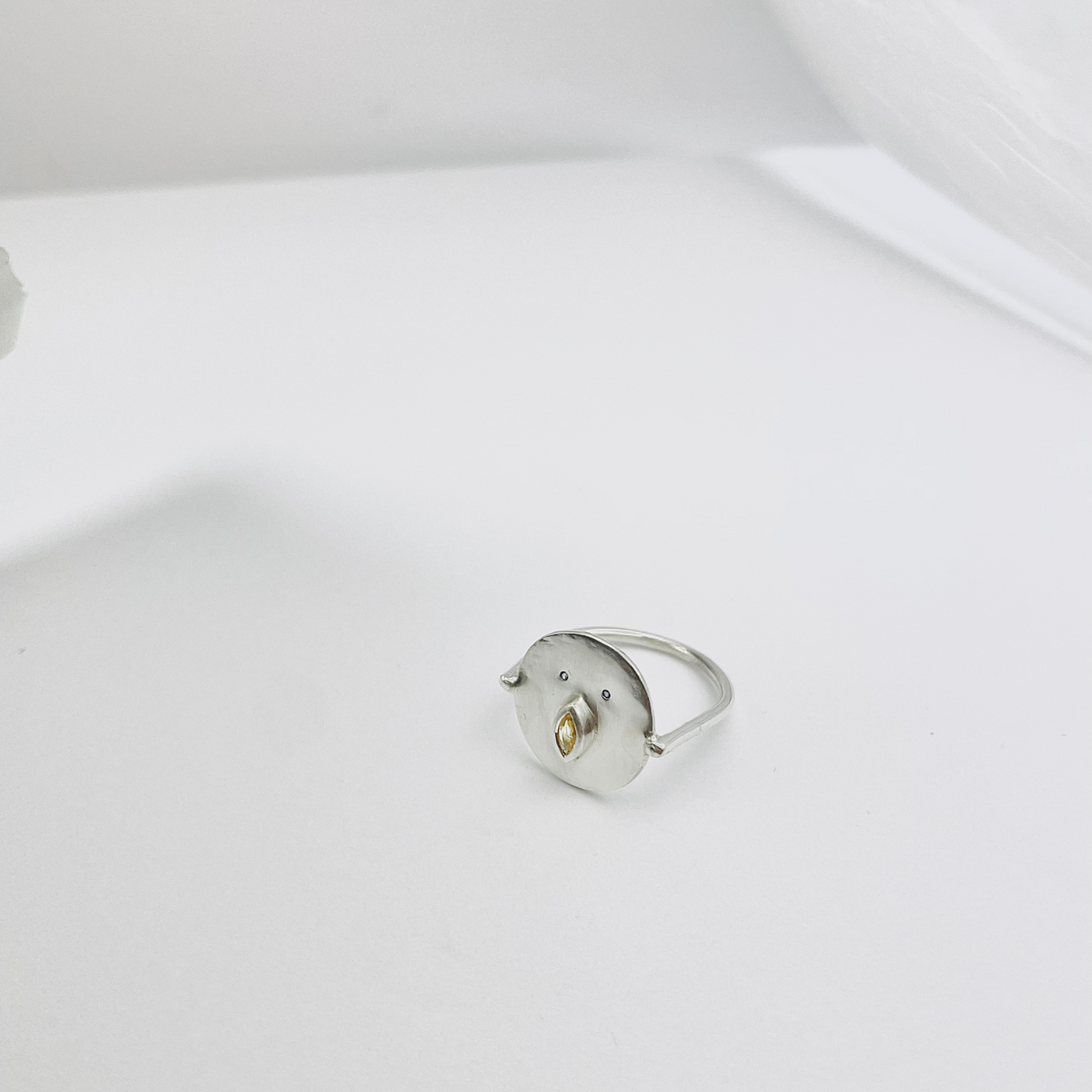 Bague Louise - Argent et Saphir Jaune
