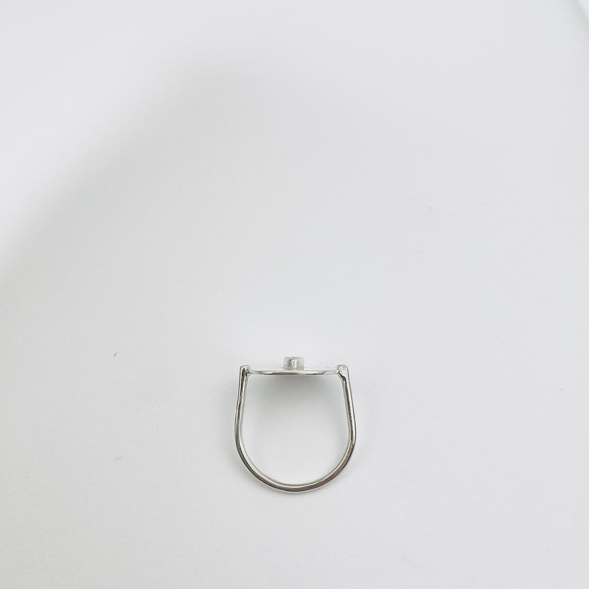 Bague Louise - Argent et Saphir Jaune