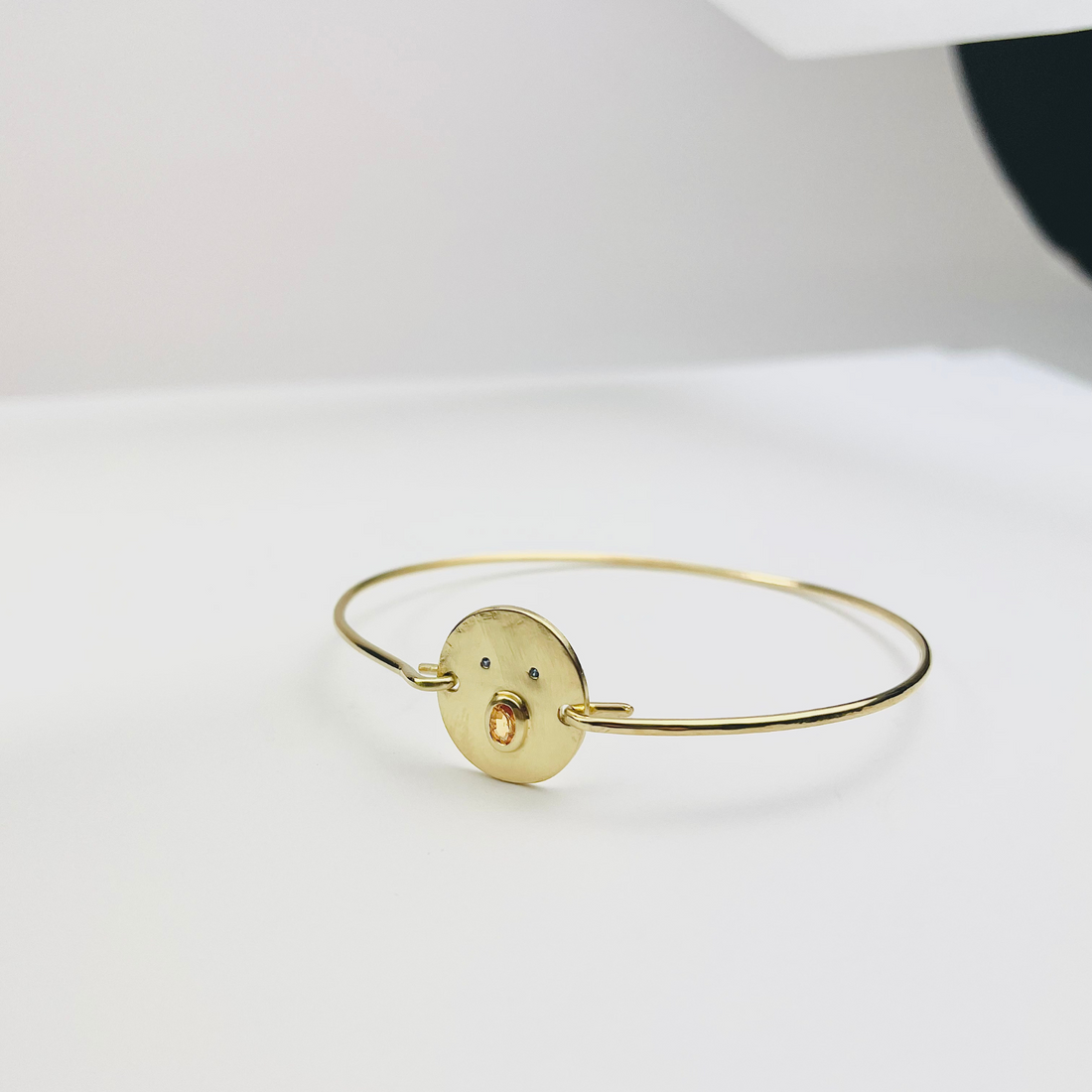 Jonc Henri - Argent/Vermeil &amp; Empierré