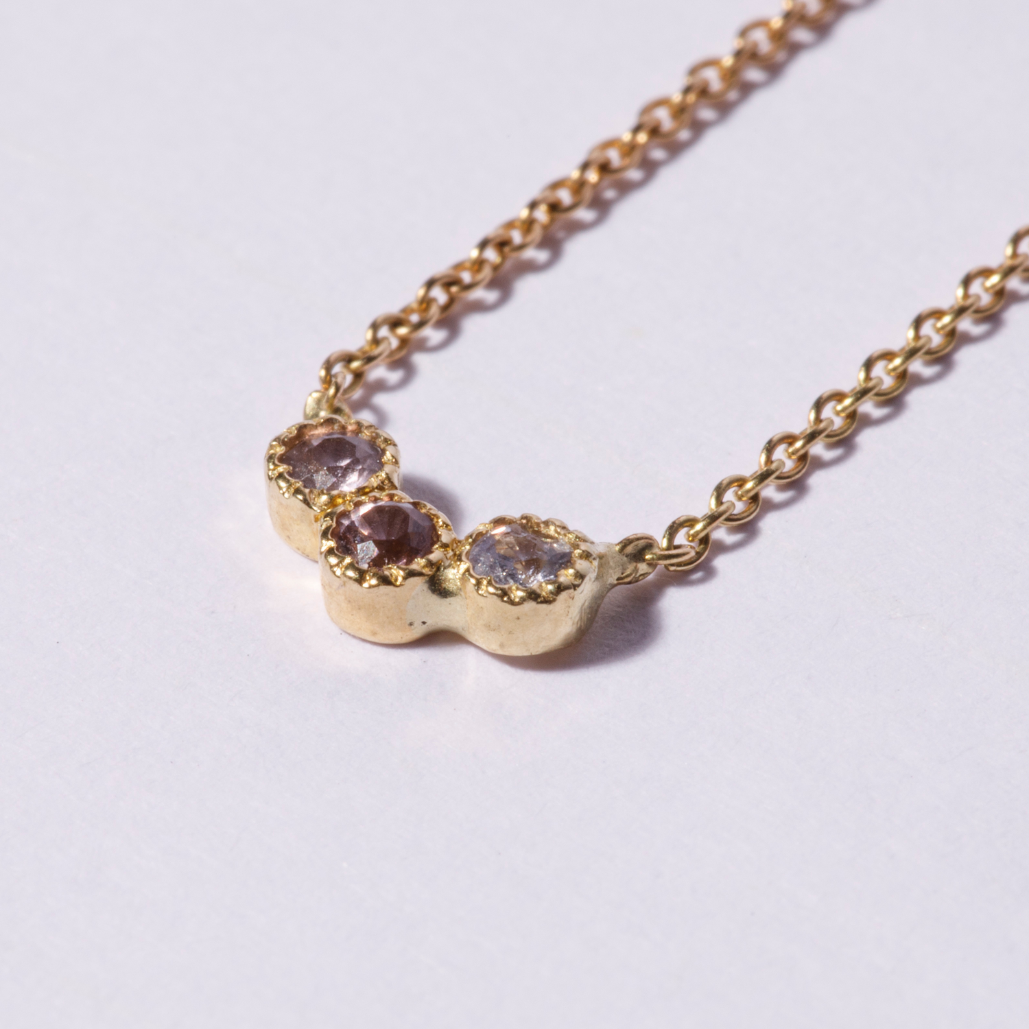 Collier Trio Saphir