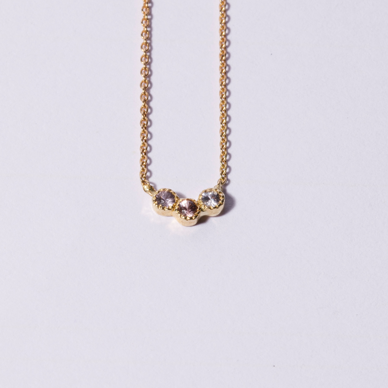 Collier Trio Saphir