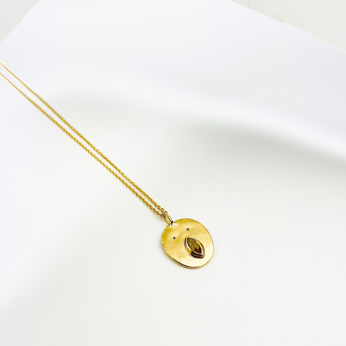 Louise Tronche Necklace - Vermeil and Yellow Sapphire