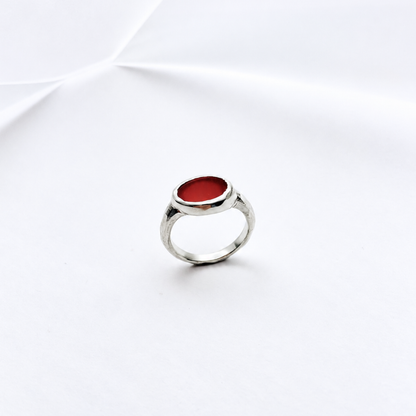 Bague Égée - Agate Rouge