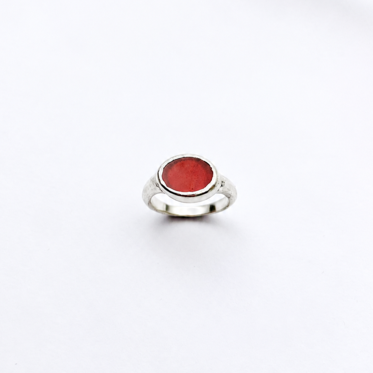 Bague Égée - Agate Rouge