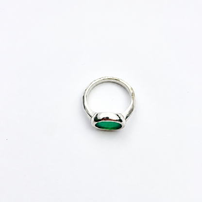 Bague Égée - Agate Verte