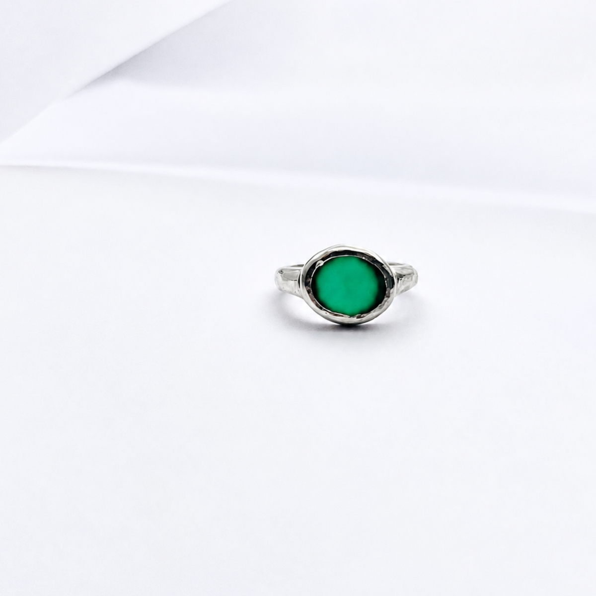 Bague Égée - Agate Verte