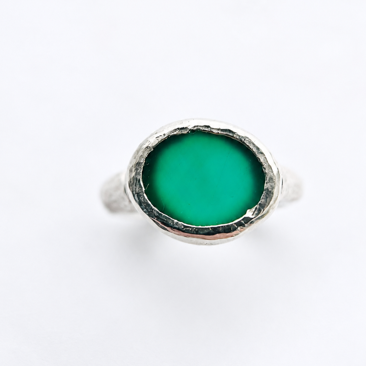 Bague Égée - Agate Verte