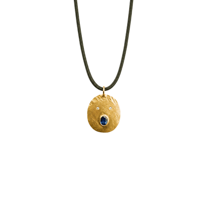 Médaille Henri Diamants et Saphir - Or 750/1000