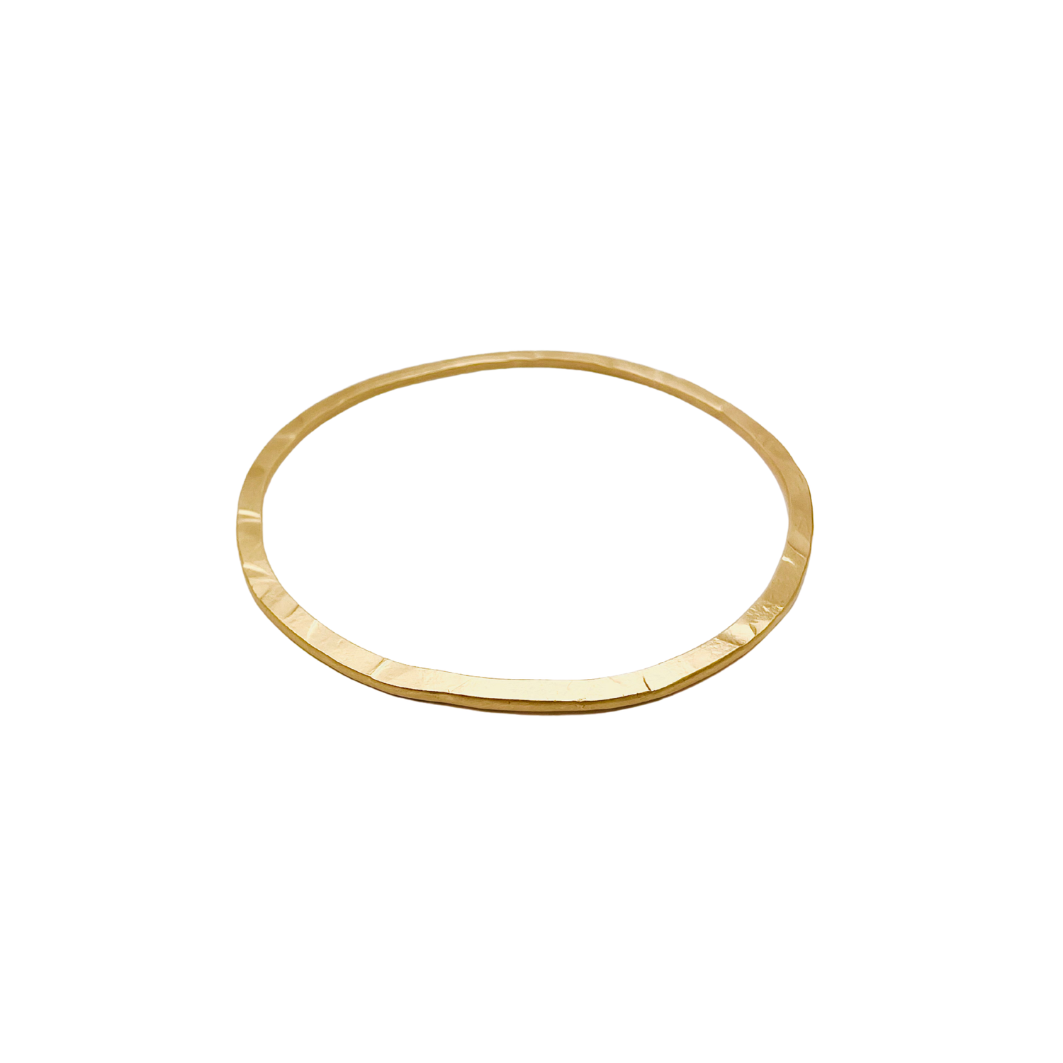 Bracelet Plat Martelé
