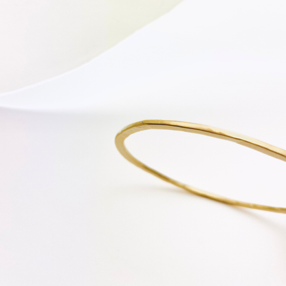 Bracelet Plat Martelé