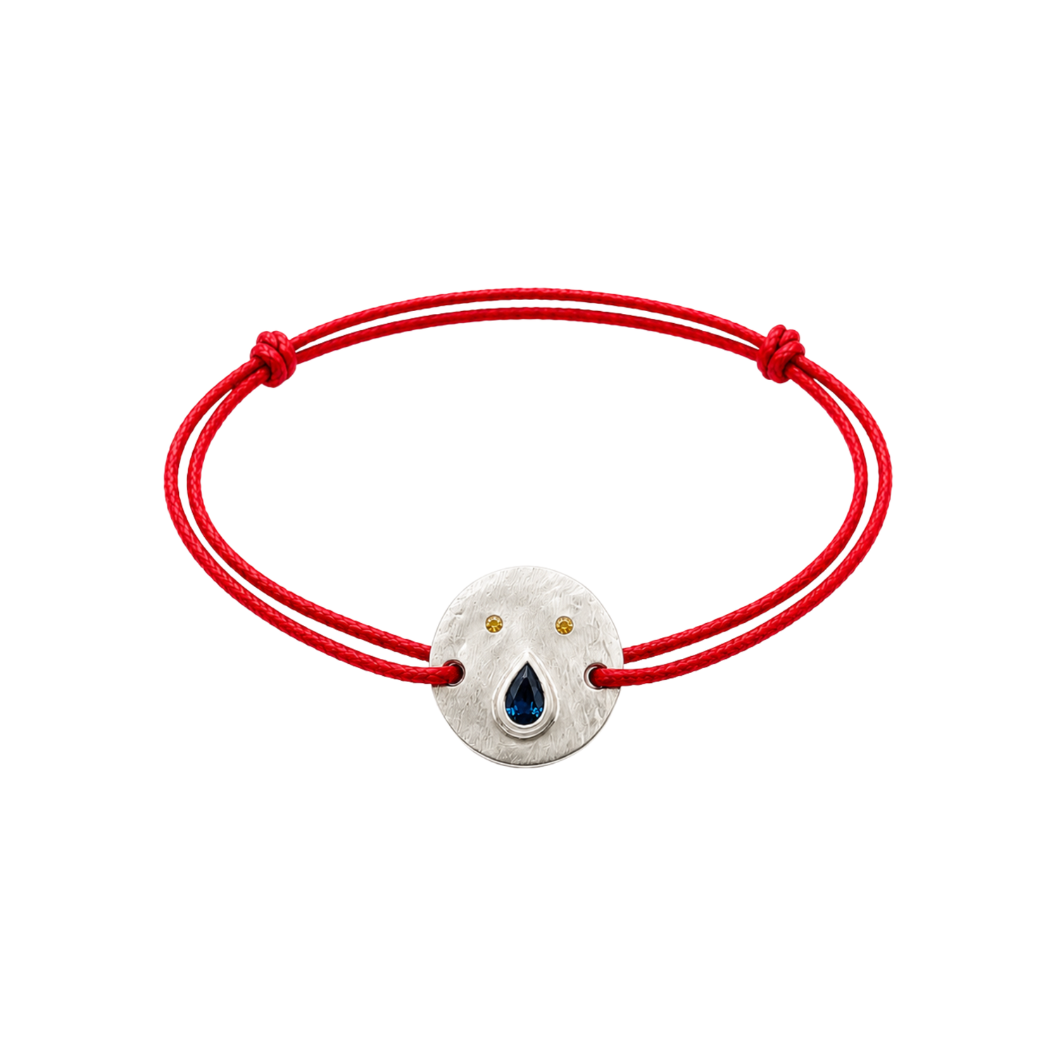 Paula Silver and Sapphire Cord Bracelet
