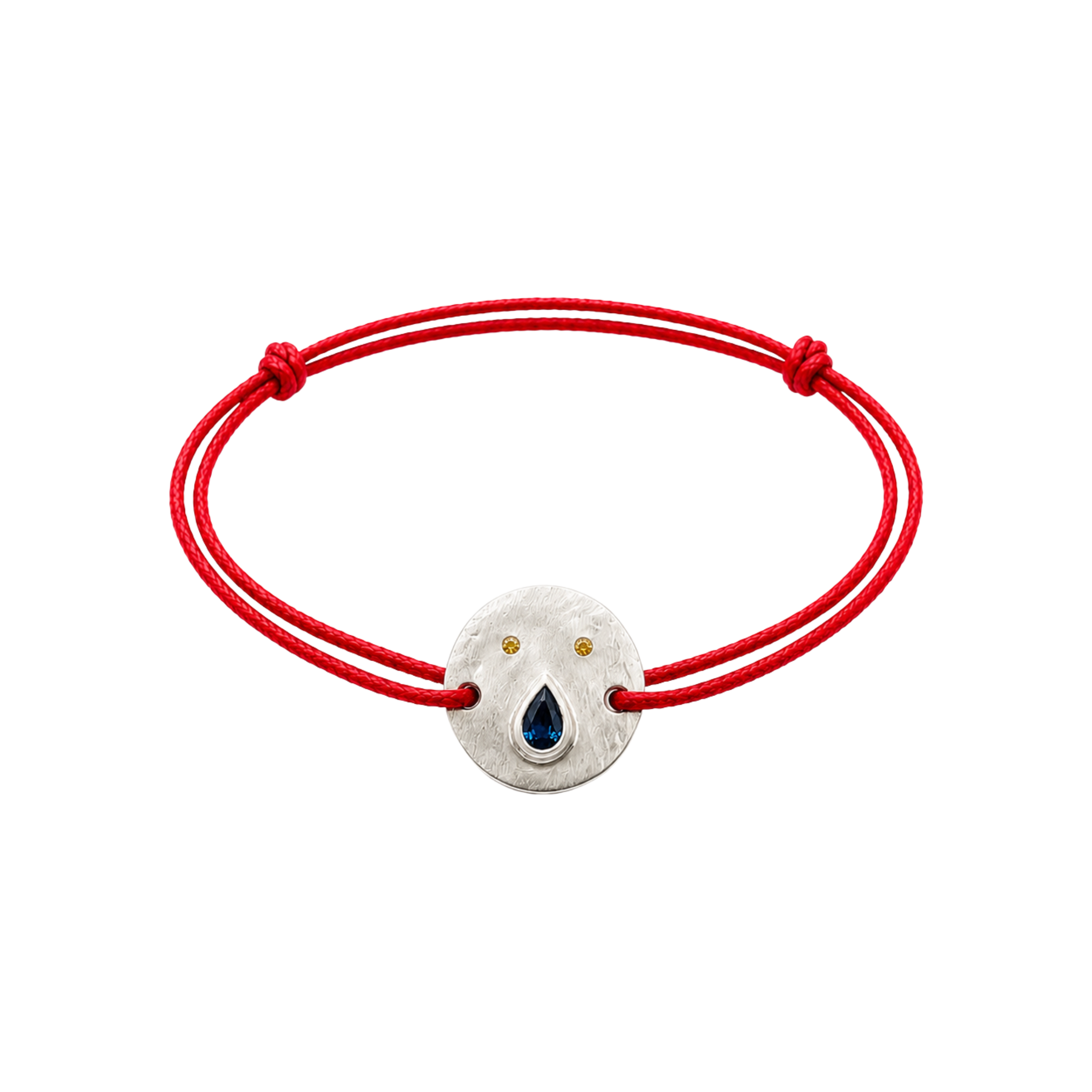 Paula Silver and Sapphire Cord Bracelet
