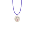 Pendentif Tronche Paula en Argent 925 avec saphir rose clair poire et yeux saphirs bleus