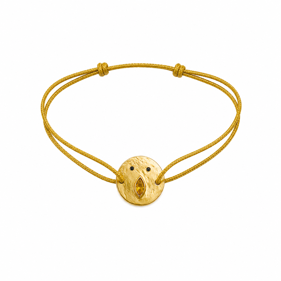 Bracelet cordon empierré issu de la collection Tronche de la créatrice lyonnaise Louise Vurpas