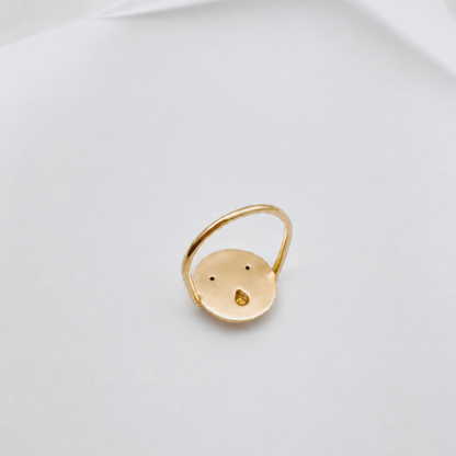 Bague Tronche Paula - Vermeil et Saphir Orange