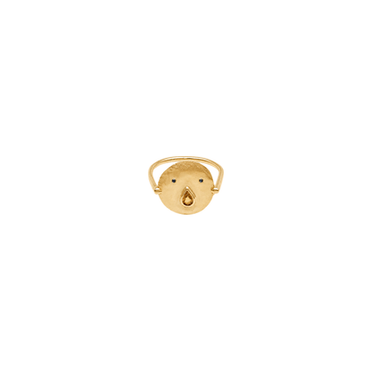Bague Tronche Paula - Vermeil et Saphir Orange