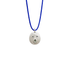 Médaille Tronche Paula en Argent mat et martelé avec bouche saphir vert poire et yeux saphirs bleus