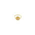 Bague Tronche Paula en Vermeil, son Saphir Rose pour la bouche, et Saphirs bleus pour les yeux