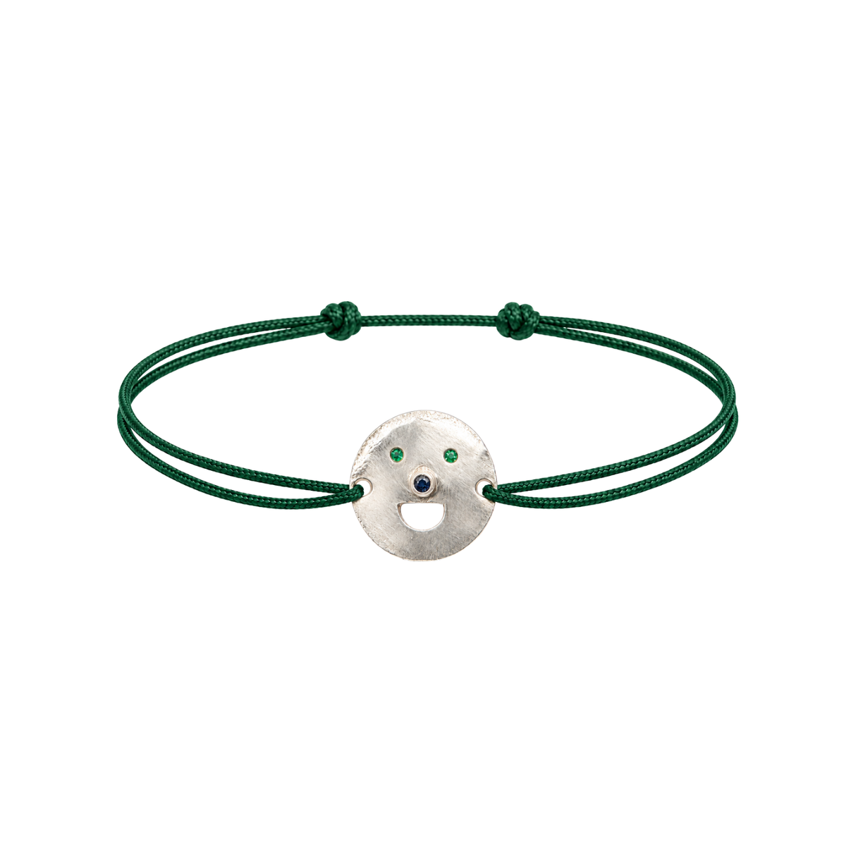 Paula Silver and Sapphire Cord Bracelet