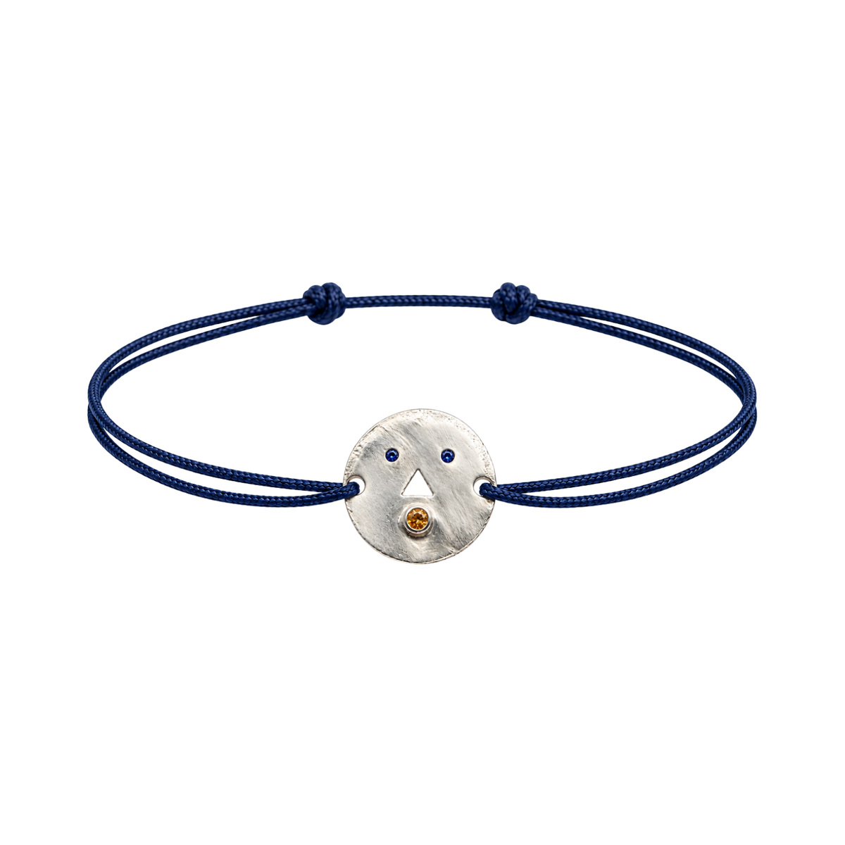 Paula Silver and Sapphire Cord Bracelet